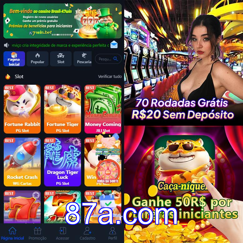 Cadastro no 87a: Comece com um Bônus de Boas-vindas!